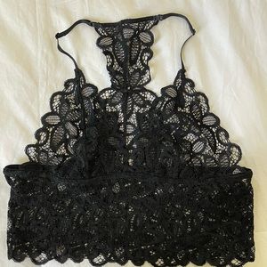 Three Bird Nest Black Lace Bralette Medium